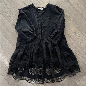 Reserved Top with Lace Accents